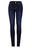 2LUV Women's Solid Stretchy 5 Pocket Skinny Jeans