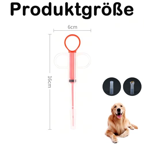 6 Stücke Tabletteneingeber Katze - Einfaches und Sicheres Verabreichen von Tabletten für Katzen und Kleine Haustiere, Tablet Feeder Krankenpflege Pusher Shooter Pills Feeder für Katzen kleine Hunde