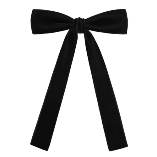 LHXzizizi Western Ties for Men Women, Velvet Bowties Men Ribbon Bow Ties for School Party Wedding Uniform Celebration Banquet (Black)