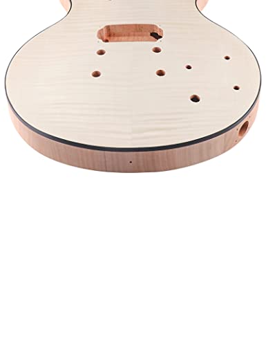 Fistrock Diy Electric Guitar Kit Beginner Kits 6 String With Flamed Maple Veneer Top Mahogany Body Mahogany Neck Poplar Laminate Fingerboard Chrome Hardware Build Your Own Guitar. #TOP5