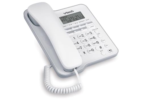 Teléfono inalámbrico VTech 20-2481 2.4 GHz con 2 líneas y contestadora miniatura 3