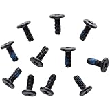 PartEGG 10pcs M2x5 mm Phillips Flat-Head Screws Replacement for Dell Lenovo ASUS Laptop Bottom case SATA Hard Drive Cooling Fan (Black)