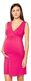 Merry Style Nachthemd Damen Schwangerschaft aus Viskose Stillnachthemd Elegante Nachtwäsche Damen, Leicht, Atmungsaktiv und Hautfreundlich MS10-467 (Rosa, M)