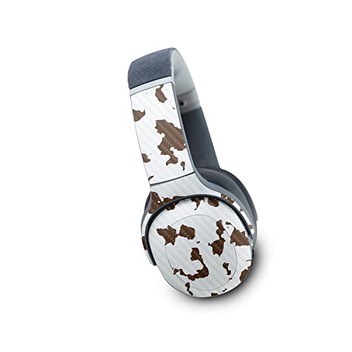 Image of MightySkins Carbon Fiber Skin Compatible with Skullcandy Crusher Evo Wireless - Brown Cow | Protective, Durable Textured Carbon Fiber Finish | Easy to Apply | Made in The USA