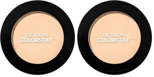 Image of REVLON Colorstay Pressed Powder, Light weight, Everyday Makeup Enriched with Natural Ingredients, Light (820) (Pack of 2)