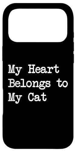 My Heart Belongs to My Cat �ʔ������p �X�}�z�P�[�X iPhone 17 Pro Max �p