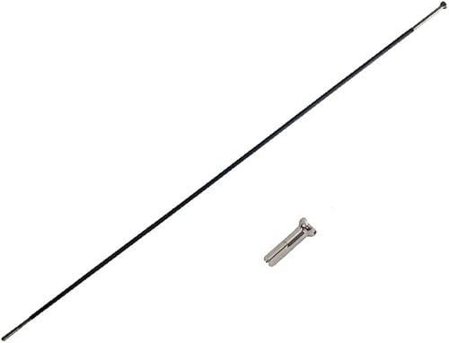 eforsit Material de fibra de carbono Radios de bicicleta de 9.724 in - 12.087 in con tapas de cobre, cubo de tracción recta, radios de rueda plana