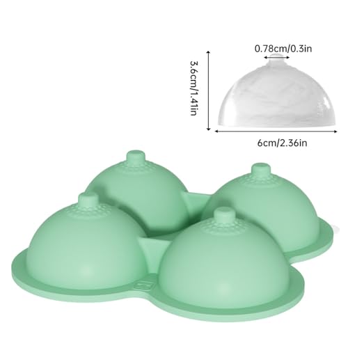 Molde de silicona para cubos de hielo TiaoBug verde miniatura 4