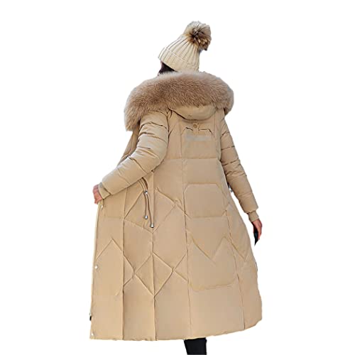 Doudoune d'hiver extra longue femme gris foncé 3XL avec capuche - 2