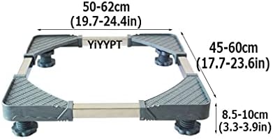 洗濯機スタンドベース滑り止め調節可能な乾燥機冷蔵庫ホルダーブラケット幅45-60cm長さ50-62cm食器洗い機床トレイエアコン植木