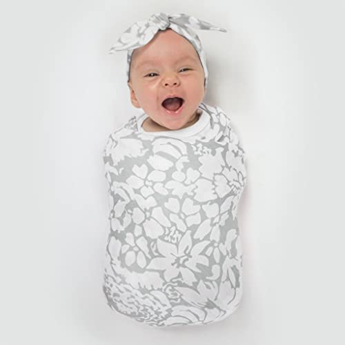 Image of SwaddleDesigns Marquisette Receiving Swaddle Blanket for Baby Boys & Girls, Soft Premium Cotton Muslin, Best Shower Gift, Sterling Lush, Parent Picks Award Winner