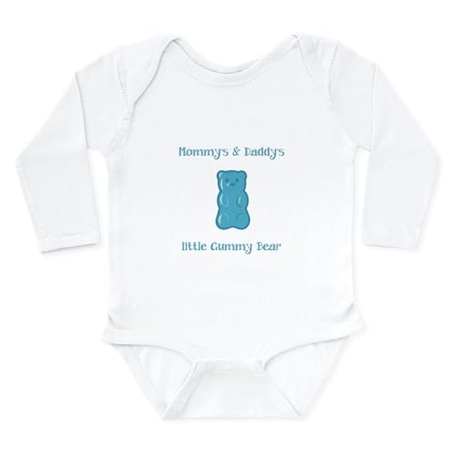 Image of CafePress Mommy's & Daddy's Little Gumm Long Sleeve Infant B Cute Long Sleeve Infant Baby Bodysuit Romper