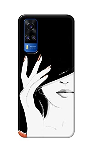 Image of PRINTFIDAA Photo of Beautiful Girl Hard Back Cover for Vivo Y51 / Vivo Y51A / Vivo Y31 Back Cover -(P6) KAT1005
