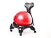 Kikka Active Chair Rouge, Chaise ergonomique avec ballon gonflable