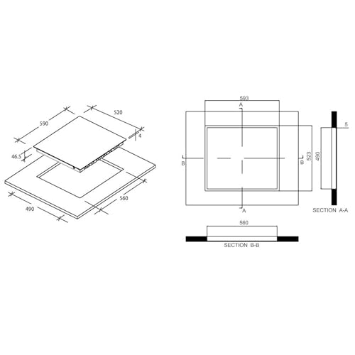 CANDY CH64CCB4U2 - vue 9