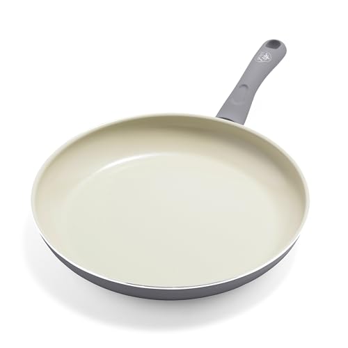 GreenLife Soft Grip 12' Frying pan, Non-Toxic PFAS-Free Ceramic Nonstick, Stay-Cool Handles, Wobble...