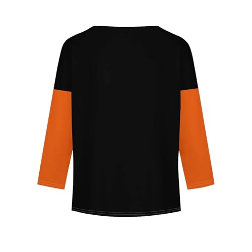 Girls Halloween Long Sleeve T-Shirt Cute Pumpkin Graphic Tee Comfortable Fall Top Holiday Party Outfit2