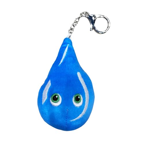 Thunderheads Raindrop Plushie Keychain, Nature-Inspired Educational Clip-On Stuffed Keychain with