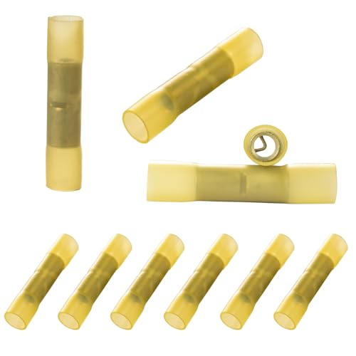 Gaoekoius Heat Shrink Butt Connectors Set-10pcs 8 AWG Insulated Waterproof Crimp Terminal Splice for Cable,Boat,Home Electrical etc.