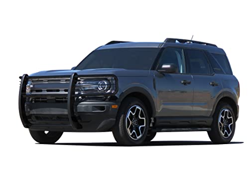 Image of Black Horse Off Road Grille brush Bumper Guard Modular Black Compatible with 2021-2024 Ford Bronco Sport-17FP11MA