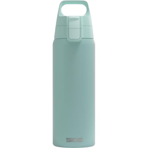 SIGG - Edelstahl Trinkflasche - Shield ONE Glacier - Für Kohlensäurehaltige Getränke Geeignet - Auslaufsicher - Federleicht - BPA-frei - Outdoor & Fitness - Hellblau - 0,75L