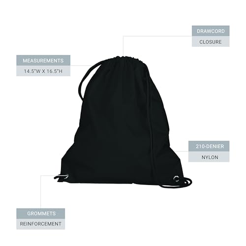 Augusta Sportswear Cinch Bag, Black, Medium2