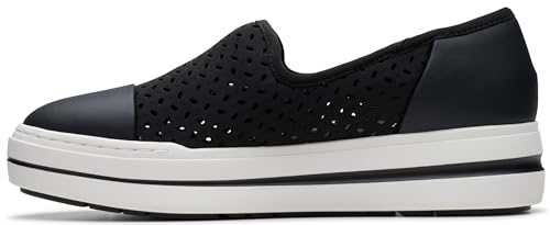 Clarks CloudSteppers Women's Audreigh Star Loafer, Black, 9.5 M US