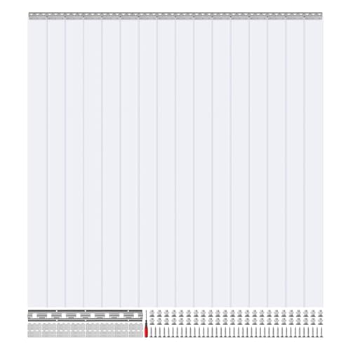 Rideau de porte transparent en PVC souple ultra résistant de 105 x 230 cm