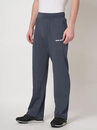 Image of MARK LEUTE Men's Straight Fit Rapid Dry Front Pleated Stretchable Lycra Trackpant