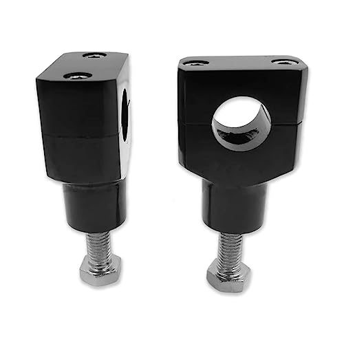 Httmt Mt030-08-22-Bk Black Round 7/8 Inches 22Mm 7/8 Inch Handlebar Riser Clamps Compatible With Harley Kawasaki Suzuki Suzuki Boulevard Suzuki Intruder Vtx 1800 Tourer Shadow 750 #TOP2