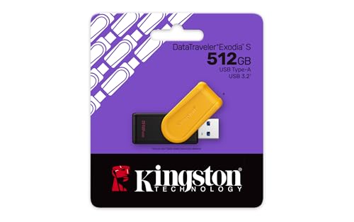 Image of Kingston DataTraveler Exodia S 512GB | Swivel Cap | USB 3.2 Gen 1 | Pendrive | 5Y Warranty | DTXS /512GB