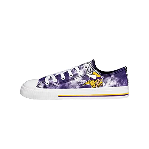 FOCO NFL Womens NFL Team Logo Ladies Fashion Tie Dye Low Top Canvas Sneakers Shoes2