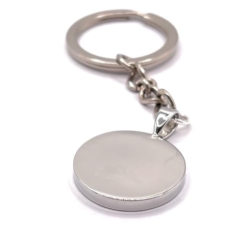 Porte-clés d'anniversaire 1941 finition argentée durable de taille unique