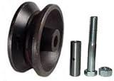 Mapp Caster Sliding Barn Door V Groove Cast Iron Wheel Kit 3