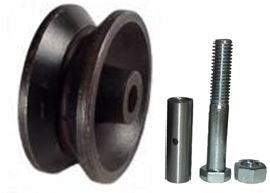 Mapp Caster Sliding Barn Door V Groove Cast Iron Wheel Kit 3
