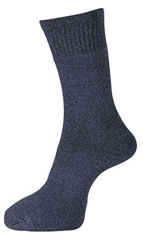 Image of RC. ROYAL CLASS Men's Calf Length Cotton Terry Towel Cushion Solid-Plain Socks (Pack of 3 Pairs)