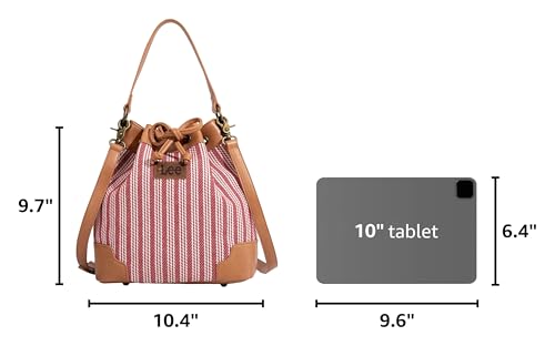 Image of Montana West X Lee Bucket Bag for Women Drawstring Hobo Crossbody Bag with Detachable Straps