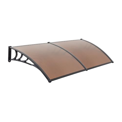 Outvitawindowawningdoorcanopy40x80wholepiecepolycarbonatecoverfrontdooroutdoorpatioawningcanopyuvrainsnowsunlightprotectionhollowsheetbrownboardblackbracket Urban Country Home Decor Outvita window awning door canopy 40x 80 whole piece polycarbonate cover front door outdoor patio awning canopy uv rain snow sunlight protection hollow sheet brown board black bracket urban country home decor
