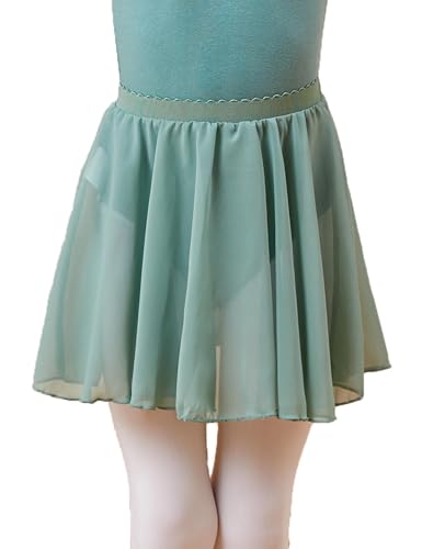 Chiffon Toddler Girls Ballet Skirts Pull on Elastic Dance Wear for Training, Performance