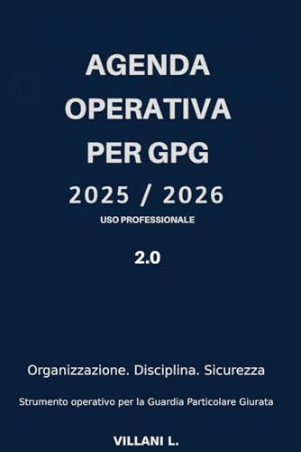 AGENDA OPERATIVA PER GPG: 2025/2026 PER USO PROFESSIONALE