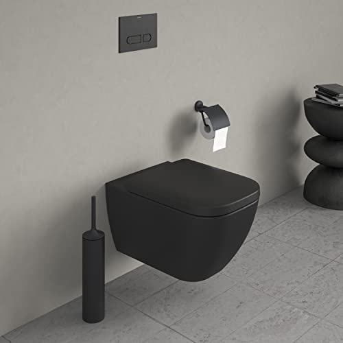 Duravit Toilet seat Happy D.2, Soft Close Toilet seat, Urea thermoset Toilet lid, Toilet Cover with Stainless Steel Hinges - Image 4
