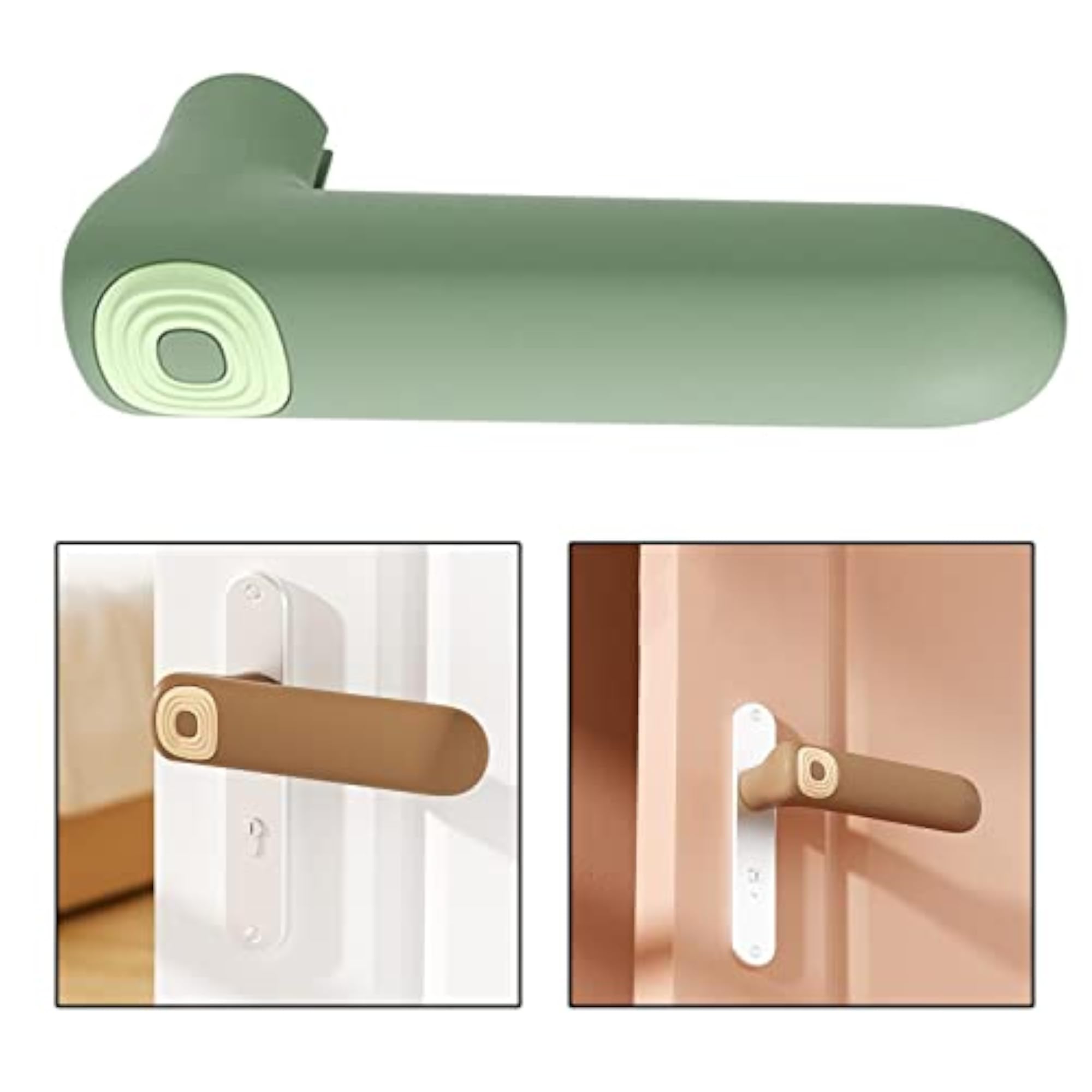 6x Door Handle Cover Guard Protector Knob Cover Green