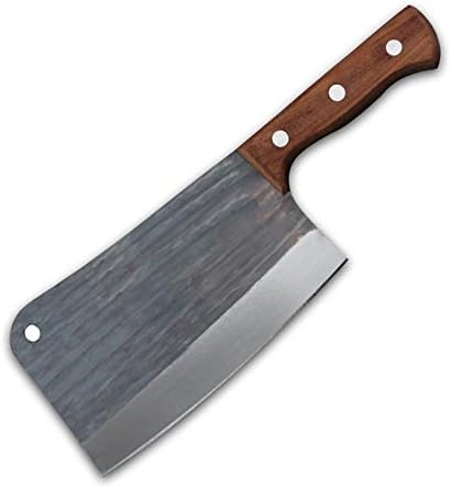 DAXXIN Meat Cleaver,Cleaver Knife, Chinese Meat Cleaver Camping Bone Knife Handmade High Carbon Steel Compound Knife Forged Chopping Knife Kitchen(Butcher Knife 02)
