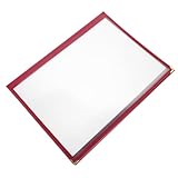 SHINEOFI A4 PVC Menühalter Transparent 3 Seitig Bruchsicher Speisekarten Schutzhülle für Restaurant Café Hotel