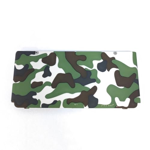 Image of Hzxkqmil Front Back Housing Shell Case Cover Top /Bottom Faceplate Plates Replacement for Nintendo New 3DS Console (Camo Green)