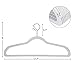 SONGMICS Hangers, 50 Pack Plastic Coat Hangers, Space Saving Clothes Hanger with Non-Slip Stripe and 360° Swivel Hooks, 0.2 Inch Thickness, White UCRP50W
