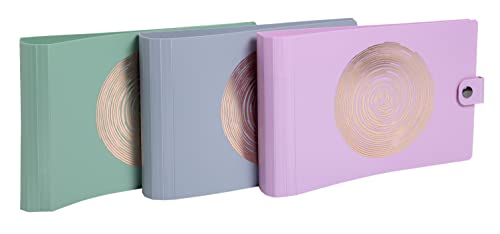 Exacompta 52990E Ringhefter Ellipse aus flexiblem Kunststoff 2 O-Ring-Mechanik DIN A5 quer Rücken 30 mm 1 Stück Zufallsfarbe Ringbuch Hefter ideal für Büro und Schule