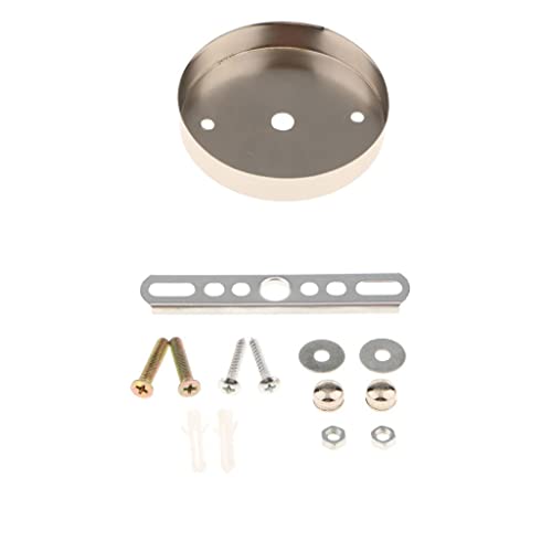 Image of Enakshi Ceiling Plate Straight Edge Base Pendant Light Accessories Nickel|Home & Garden | Lamps, Lighting & Ceiling Fans | Lighting Parts & Accessories