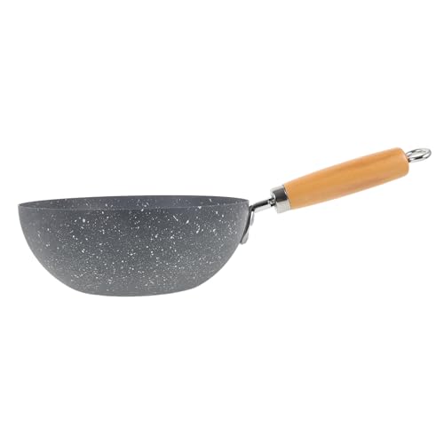 Wok pequeño antiadherente con mango ergonómico para cocina miniatura 1