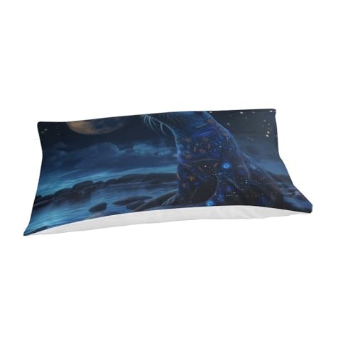 Housse de couette la loutre imprimé 3D single 135x200cm avec taie d'oreiller en microfibre douce